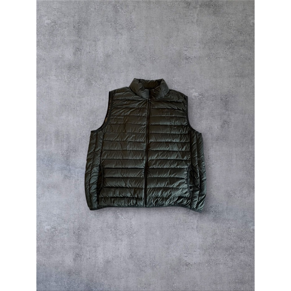 Saddlebred Puffer Vest Mens XL Black Quilted Full Zip Sleeveless Outer